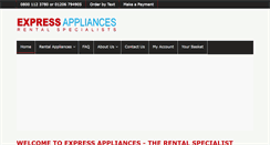 Desktop Screenshot of expressappliances.co.uk