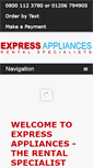 Mobile Screenshot of expressappliances.co.uk